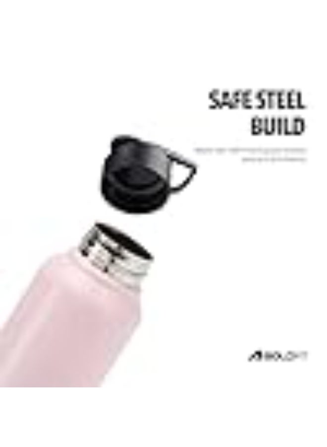 Boldfit Water Bottles Stainless Steel Water Bottle 1 Litre Steel Bottles for School, Office, Home, Gym 1 Litre for Men Leakproof, Rust free Metal Bottle -1000 ml Pink Blue - Image 3