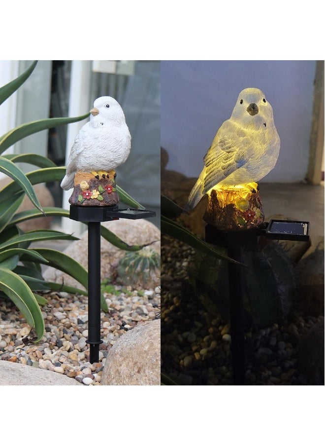 Generic 2 Pieces Bird Shaped Shaped Solar LED Lights Effect Garden Light Auto On OR Off Dust To Dawn Outdoor Waterproof Landscape Decoration Solar Powered Security Torch Light  - Image 1