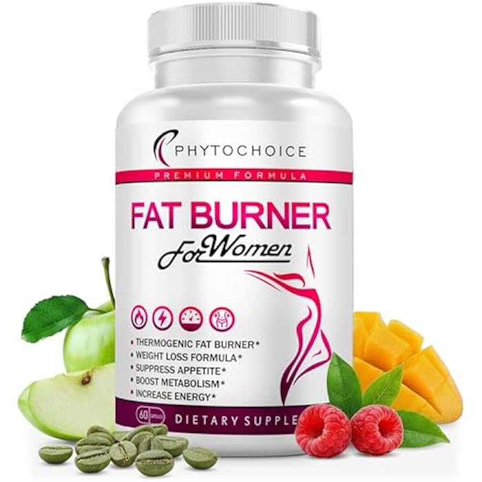 PhytoChoice Belly Fat Burner for Women – Powerful Weight Loss Pills That Target Stubborn Belly & Thigh Fat – Thermogenic Metabolism Booster, Appetite Suppressant & Bloating Relief – Advanced Slimming Formula - Image 1