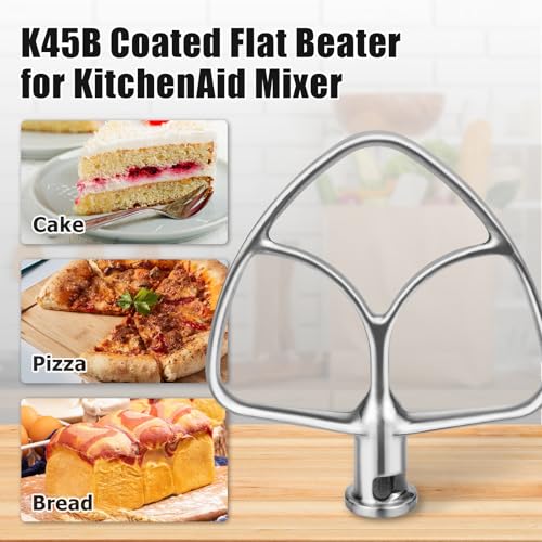 Ancable Stainless Steel K45B Coated Flat Beater for KitchenAid 455 Qt Mixer Paddle Attachment Flat Beater Fits Stand Mixer Bowls For KitchenAid 455 Quart Bowls Kitchenaid Paddle Attachment - Image 3