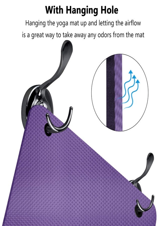LFS Yoga Mat 72.8" x 31.5" x 2/5 inch Thick With Strap and Bag, Extra Wide Workout Mat for Women and Men, Non Slip Exercise Mat for Home Outdoor Yoga, Pilates, Stretching, Floor & Fitness Workouts - Image 3
