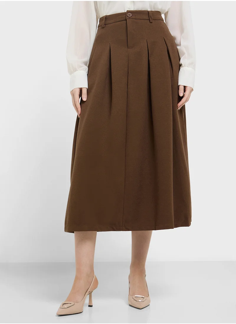 ELLA Box Pleat Skirt