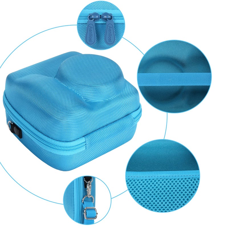 Aenllosi Hard Carrying Case Replacement For Fujifilm Instax Mini 12/11 Instant Camera,Protective Case Compatible With Instax Camera Mini 12/11(Only Case,Pastel Blue) - Image 2