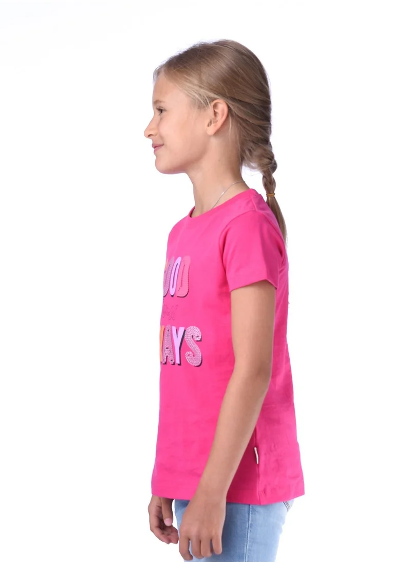 Victor And Jane  Victor and jane Girls' Good Always T-shirt - Pink for Women | Best Price UAE