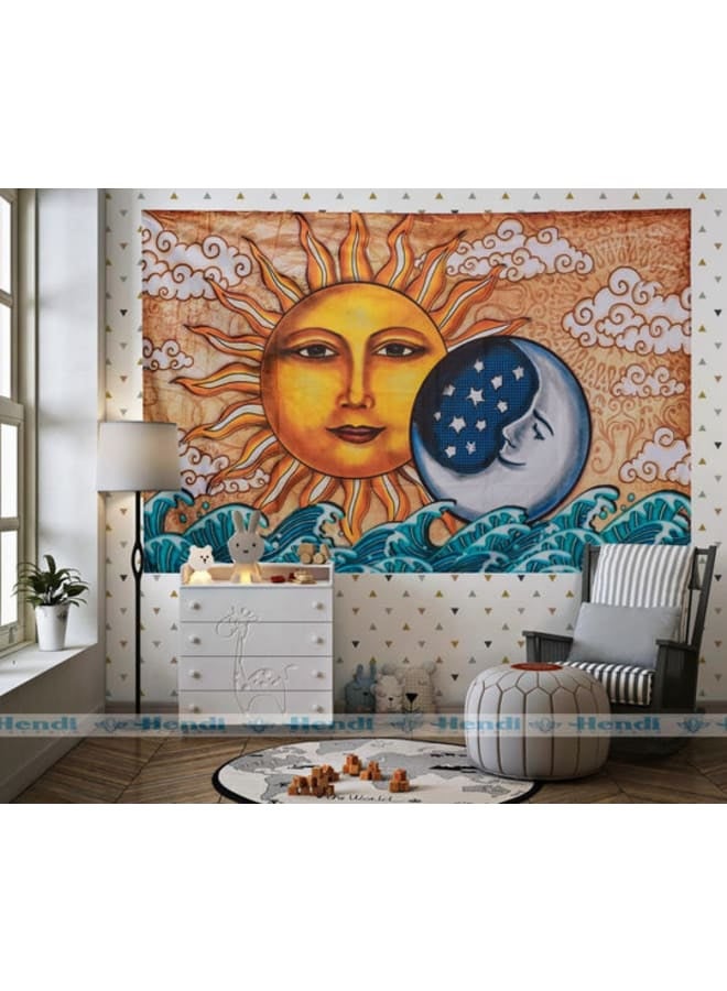 Hendi Mandala Bohemian Mandala Printed Wall Tapestry – Colorful Hippie Art Décor – Lightweight Polyester –  Bedroom, Living Room, Dorm Decoration - Image 1