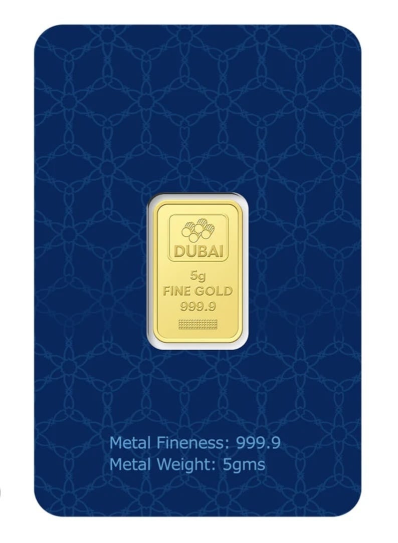 KHUSHBOO JEWELS FINE GOLD BAR 5g 24K 999.9 PURE - Image 2