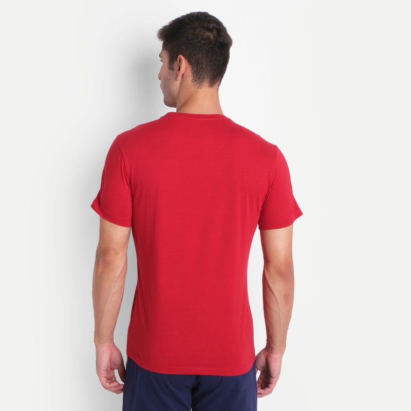 amswan PREMIUM COTTON COLOURBLOCK PRINTED HALF SLEEVE CREW NECK T-SHIRTS - Image 3