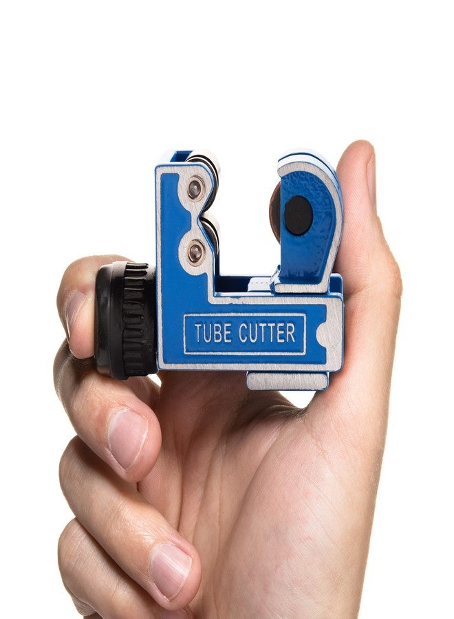 LSR LORESO Loreso Copper Pipe Tubing Cutter - Mini Tube Cutter for 1/8" 1/4" 1/2" to 1 1/8" Inches For Copper Brass Aluminum & Thin Stainless Steel Pipes (3-28mm) OD- Mini - Image 4