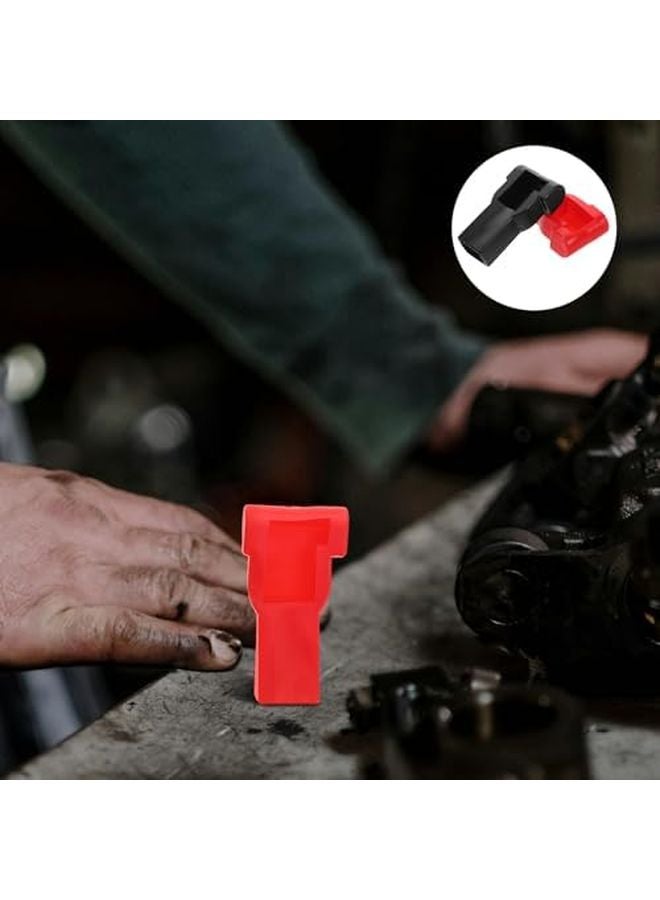 BETOKY 10 قطعة أغطية أطراف البطارية الحمراء أغطية واقية للأقطاب الموجبة والسالبة - Image 5