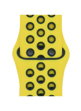 Suitable For Apple Two-color Silicone Nike Strap Nike Hole Apple Iwatch Breathable Sports Watch Strap-Color:48 Yellow + Midnight Blue-Specifications:38/40/41mm-S - pzsku/ZD61D0B6235B979B93F5DZ/45/1746212373/9d40826a-188d-4135-b426-63fc31cf0450