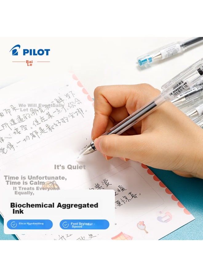 PILOT Gel Ink Pen, Fine Point, Signature Pen, Student Simple Exam Pen, Bllh-20c 0.4mm Black, 12-pack - Image 2