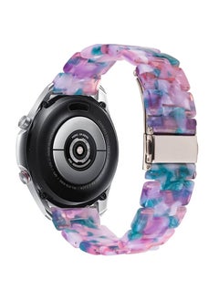 DEALELE Bands Compatible with Galaxy Watch 46mm / Galaxy 3 45mm, 22mm Colorful Resin Strap Replacement for Samsung Gear S3 Frontier/Classic/Huawei Watch 3/3 Pro / GT2 46mm, Fluorescent Violet  - Image 2