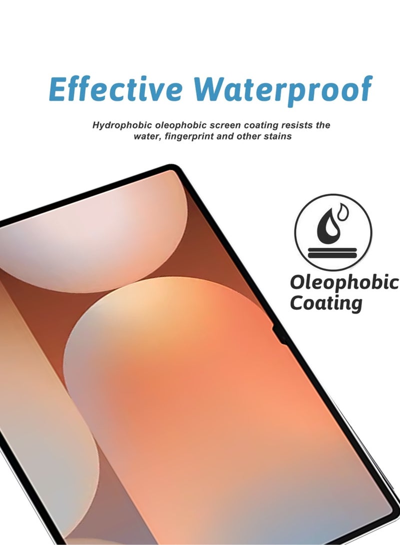 2 Pieces Samsung Galaxy Tab S10 Ultra 14.6 inches Tempered Glass Screen Protector – High Transparency, Delicate Touch, Anti-Explosion, Smooth Arc Edges, Easy Installation, Screen Protector for Samsung Galaxy Tab S10 Ultra 14.6 - Image 4