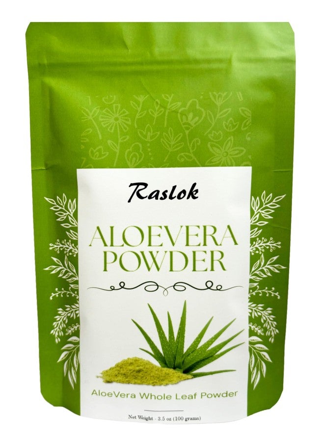 Raslok Aloe Vera Powder | Aloe barbadensis Powder | Natural Skin Moisturizer (3.52 oz) | for External Use Only - Image 1