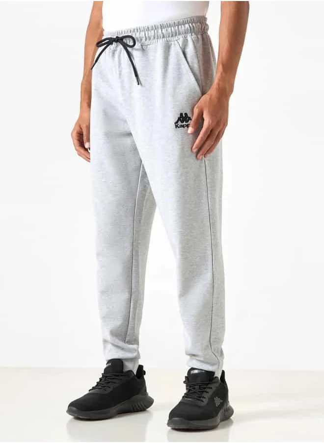 Kappa Kappa Logo Detail Joggers with Drawstring Closure and Pockets