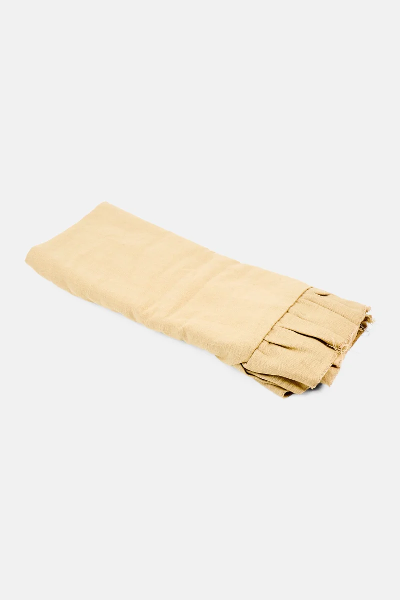 Muy Mucho Ruffle Cushion Cover 60 x 60 cm, Beige