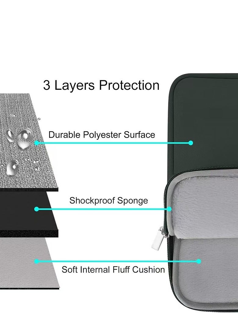 حقيبة لاب توب، حافظة حماية عمودية من ألياف البوليستر، مع جيب، اسود، 15.6 بوصة 40*2*28.5 سم (الطول × العرض × الارتفاع)أسود（لا يشمل المعدات الإلكترونية） - Image 3