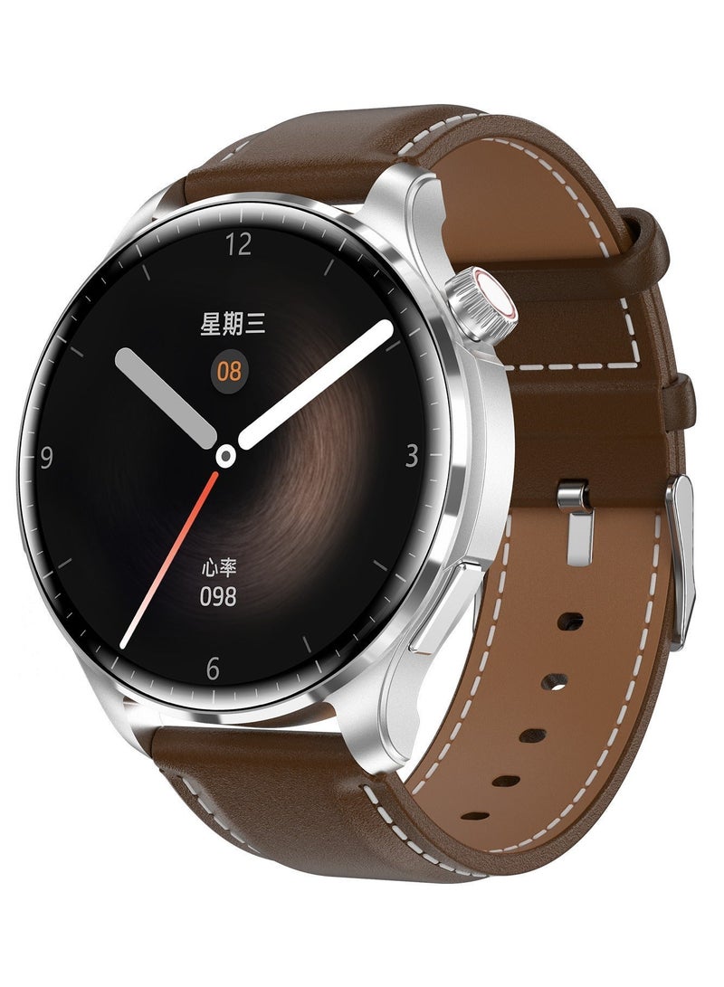 AROAQ M13 Smart Watch,1.60" IPS HD Screen Health Monitoring Watch, Ip68 Waterproof GPS Smart Wrist Watch With Multiple Sports Mode, Heart Rate Body Temperature Blood Pressure Monitoring, (Brown)