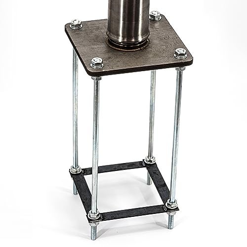 ColourTree Colourtree Reinforced Base Frame for Shade Sail Pole, Versatile Use for Deck, Soil and Concrete Surfaces - Image 2