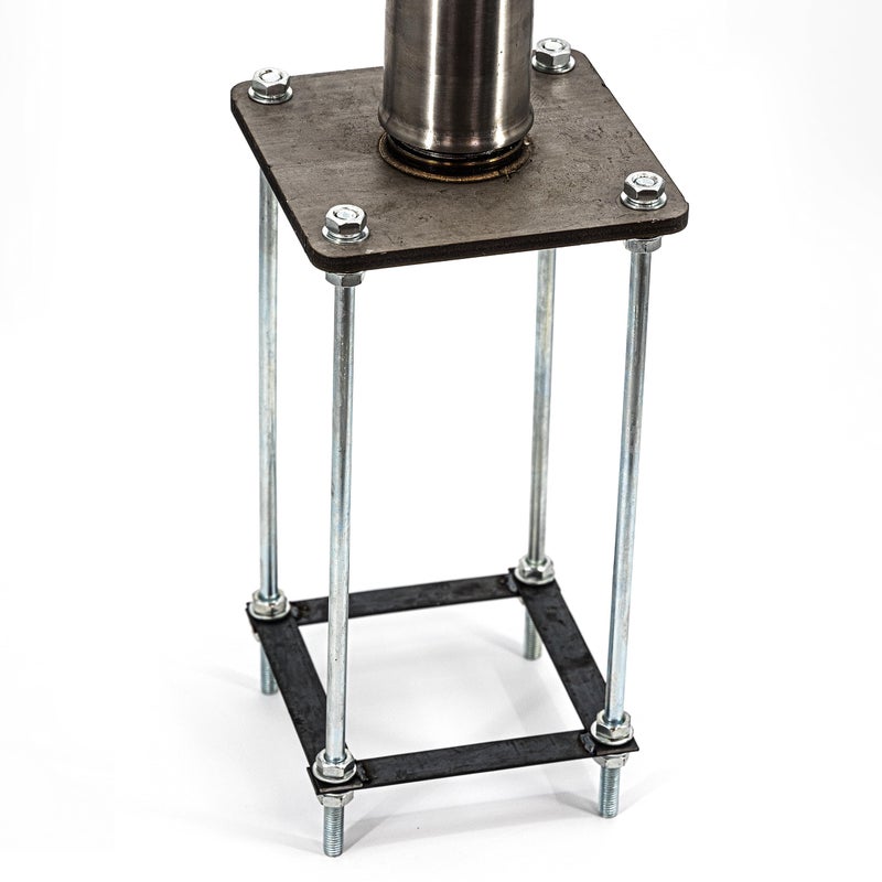 ColourTree Colourtree Reinforced Base Frame for Shade Sail Pole, Versatile Use for Deck, Soil and Concrete Surfaces - Image 1