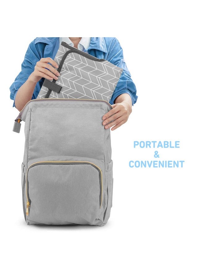 Babebay Portable Changing Pad for Baby, Waterproof Travel Changing Pads for Moms, Dads, with Built-in Pillow, Excellent Baby Shower, Registry Gifts - Image 4