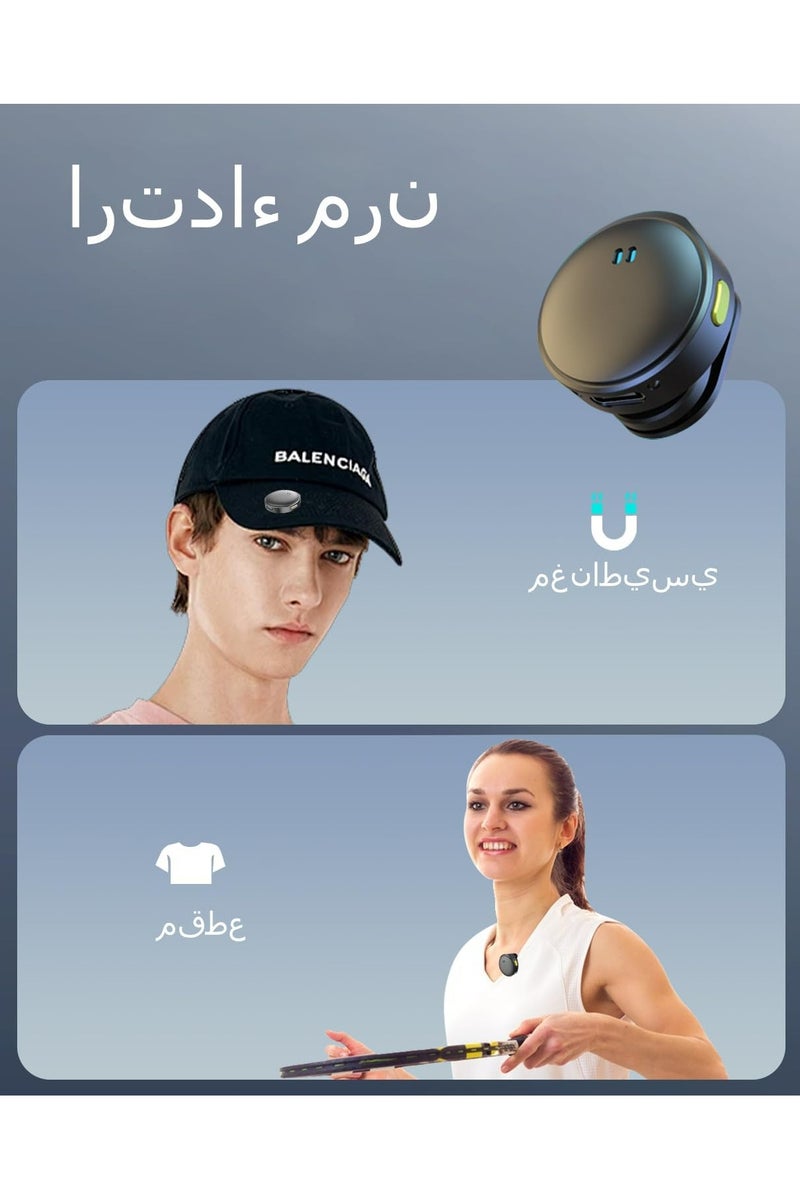 أوزيغالور مايكروفون لاسلكي صغير للآيفون/أندرويد، ميكروفون طوق مع حافظة شحن، عازل للضوضاء، مدى 300 قدم، مثالي للبث المباشر/فلوغ/تيك توك/يوتيوب - Image 3