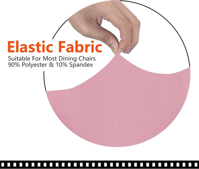 SARAFLORA Pink Office Chair Covers Stretch Washable Computer Chair Slipcovers for Universal Rotating Boss Chair Middle Size - Image 3