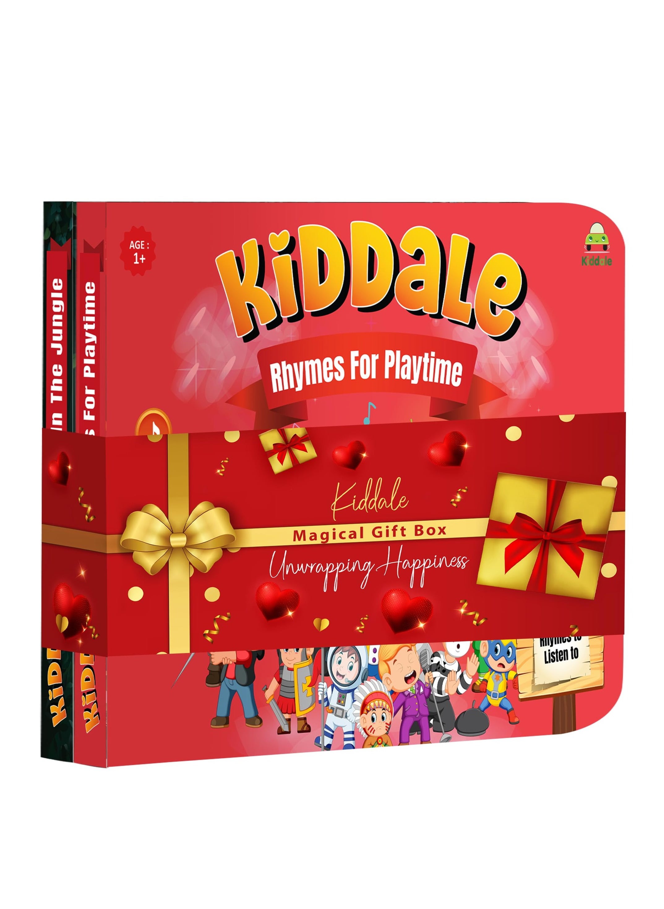 Kiddale Bundle of 2 Musical Rhymes Books |16 Wild Animal and 8 Classical Nursery Rhymes | 28 Sounds Each | Interactive Touch and Play Sound Books | Ideal Gift for 1-3 Years | Sing-Along Collection 