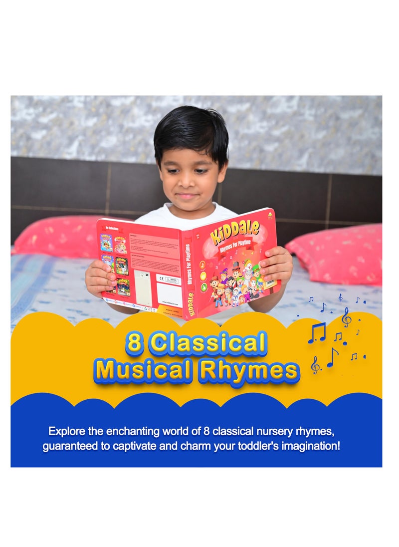 Kiddale - Bundle of 2 Musical Rhymes Books |16 Wild Animal and 8 Classical Nursery Rhymes | 28 Sounds Each | Interactive Touch and Play Sound Books | Ideal Gift for 1-3 Years | Sing-Along Collection - Image 1