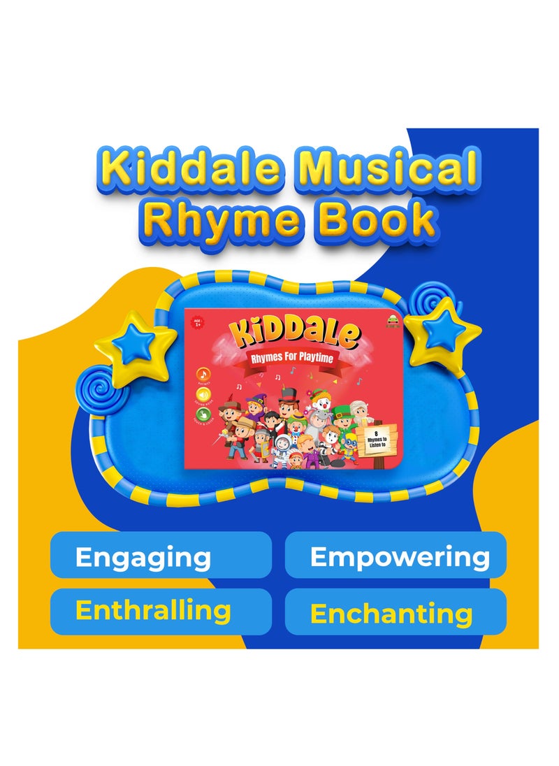 Kiddale - Bundle of 2 Musical Rhymes Books |16 Wild Animal and 8 Classical Nursery Rhymes | 28 Sounds Each | Interactive Touch and Play Sound Books | Ideal Gift for 1-3 Years | Sing-Along Collection - Image 1