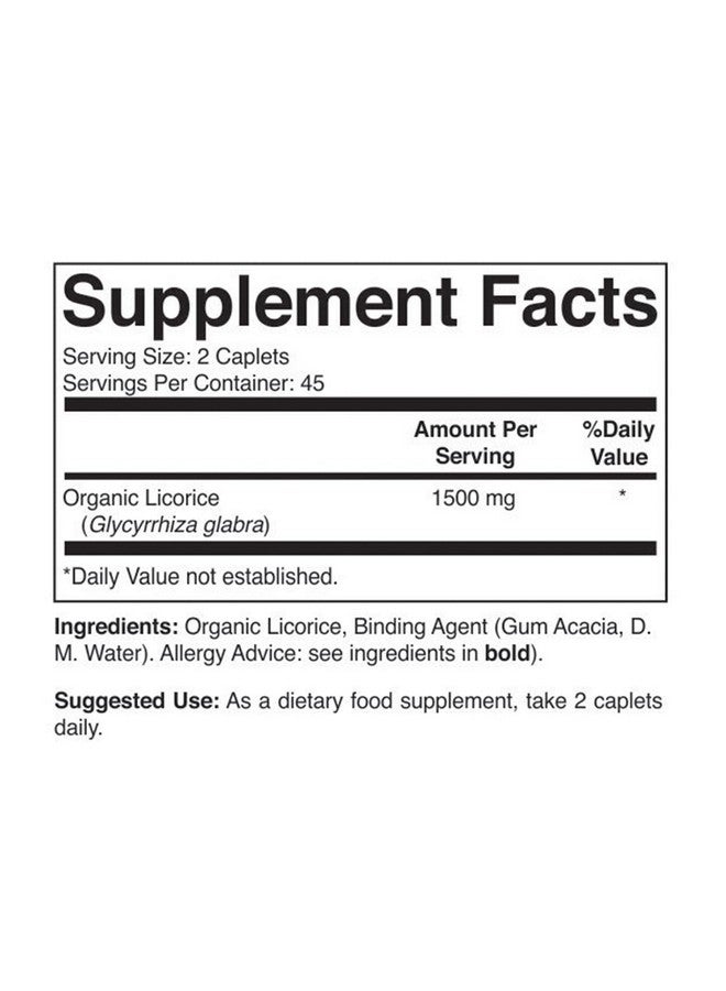 Brieofood Organic Licorice 1500Mg 45 Servings Vegetarian Gluten Free 90 Vegetarian Tablets - Image 4