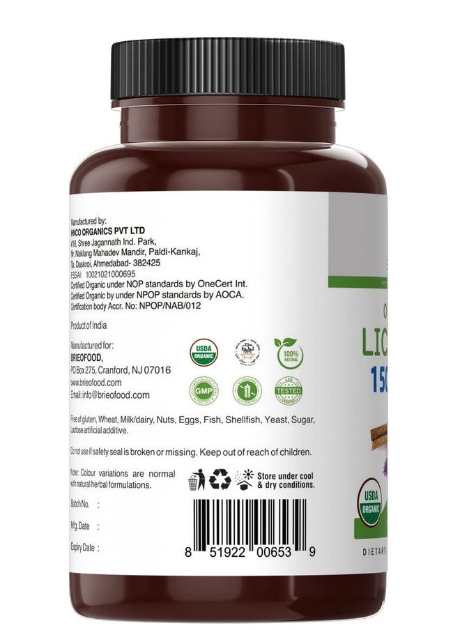 Organic Licorice 1500Mg 45 Servings Vegetarian Gluten Free 90 Vegetarian Tablets - pzsku/ZD61D93EAD17C6D4AF981Z/45/_/1695146367/0b50d566-8995-4962-bc08-2a86ea65f34e