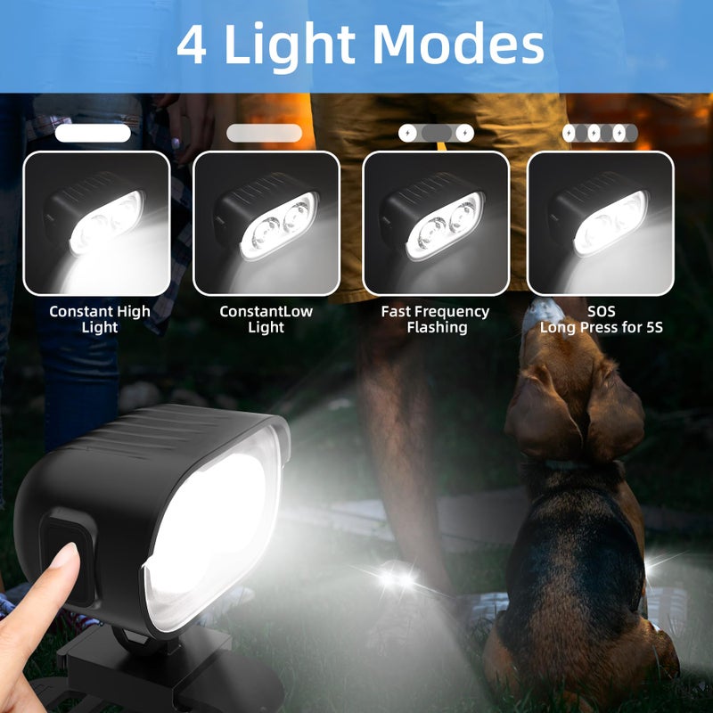 COSOOS Original 2 Rechargeable Headlights for Shoe Charms, Rechargeable Flashlight Attachment for Shoe Accessory Kids Boy Girl Men Women Sandal, Clip on Clog Headlamp Shoe Decoration Charm - Image 2