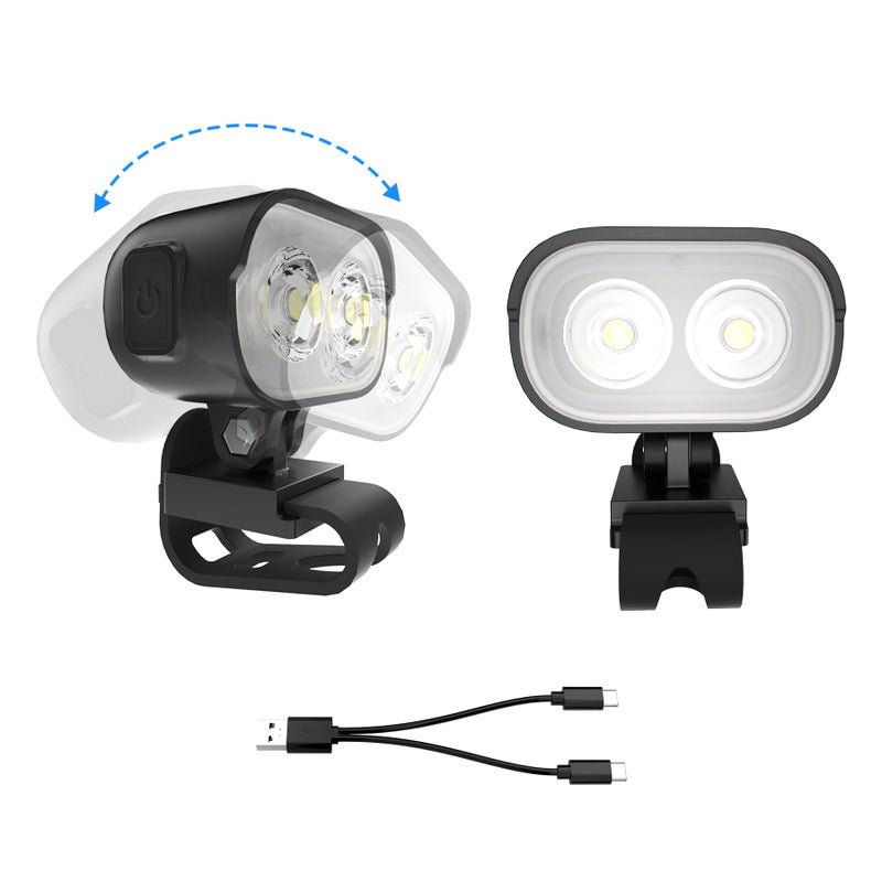 COSOOS Original 2 Rechargeable Headlights for Shoe Charms, Rechargeable Flashlight Attachment for Shoe Accessory Kids Boy Girl Men Women Sandal, Clip on Clog Headlamp Shoe Decoration Charm - Image 1