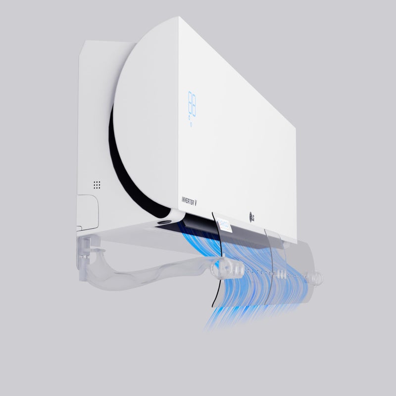 GARKOO JARCO Acrylic Adjustable Air Conditioner Deflector Suitable for Split Air Conditioners Promotes Cooling and Heating Circulation (Transparent, Large) - Image 2