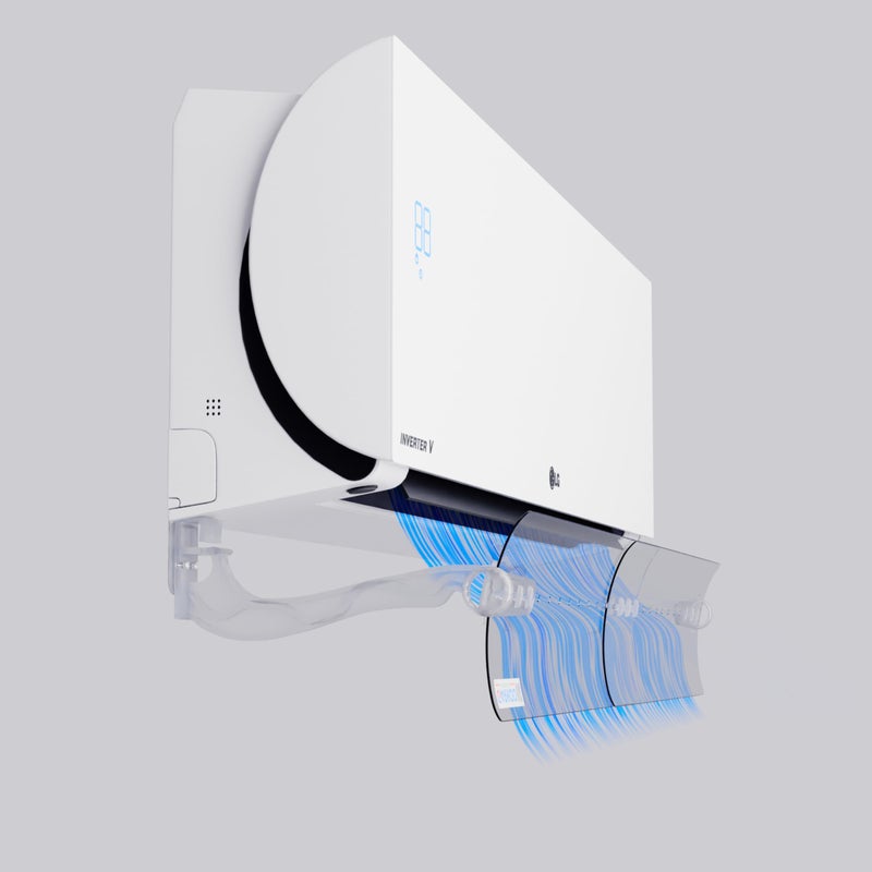 GARKOO JARCO Acrylic Adjustable Air Conditioner Deflector Suitable for Split Air Conditioners Promotes Cooling and Heating Circulation (Transparent, Large) - Image 1