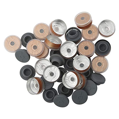 HighFree 20mm Vial Crimper, Manual Sealer Hand Sealing Machine with 10 Set of 10ml Vials + Stopper + Caps, Handheld Vial Crimper for Crimping 20mm Diameter Plastic-Aluminum Flip Caps - Image 4