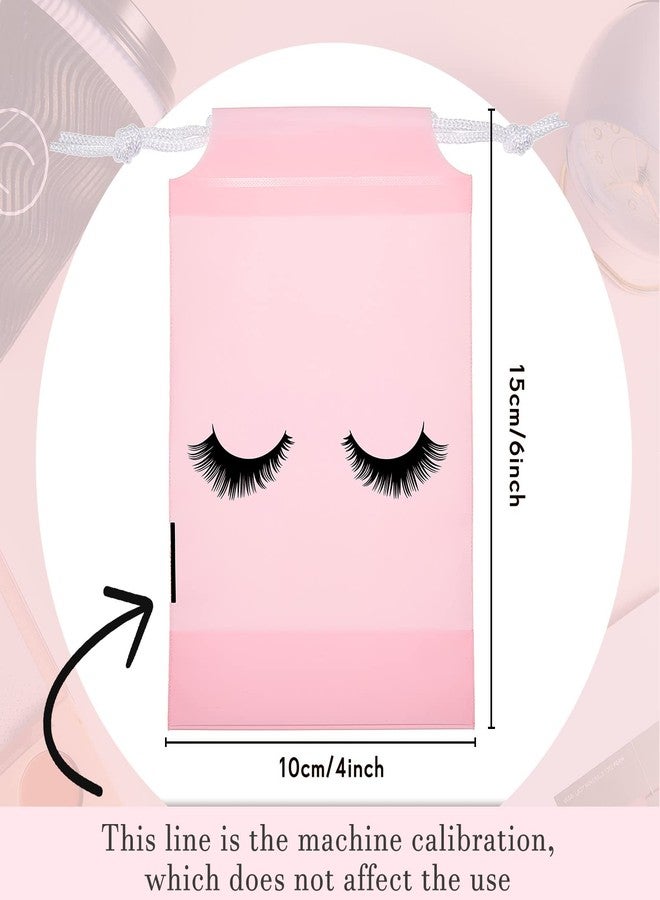 Reginary 60 Pieces Eyelash Cosmetic Bags Mini Small Lash Aftercare Bag Shampoo Bath Bags Plastic Organizer Jewelry Storage Gift Bag Pack for Travel Packaging Small Business, 3 Colors, 4 x 6 Inch - Image 2