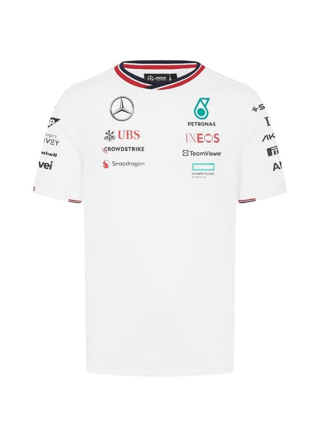 PETRONAS Mercedes AMG Petronas Formula 1 Men’s White T-Shirt - Image 2