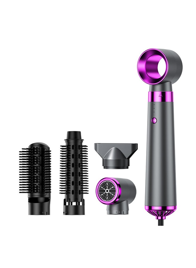 general Multifunctional 5 In 1 Hair Dryer Brush Hot Comb Set Hot Air Hair Curler and Straightener Styling Tool Comb Curling Brush Suitable for Women Hair Types - Image 1