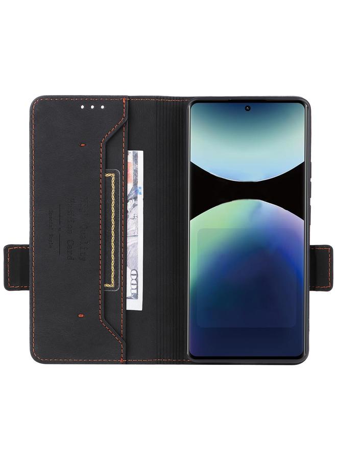 S-TOP Case For Redmi Note 14 Pro 4G Magnetic Clasp Leather Phone Case - Image 4