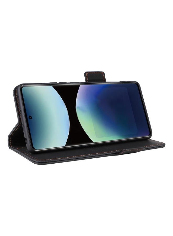 S-TOP Case For Redmi Note 14 Pro 4G Magnetic Clasp Leather Phone Case - Image 5