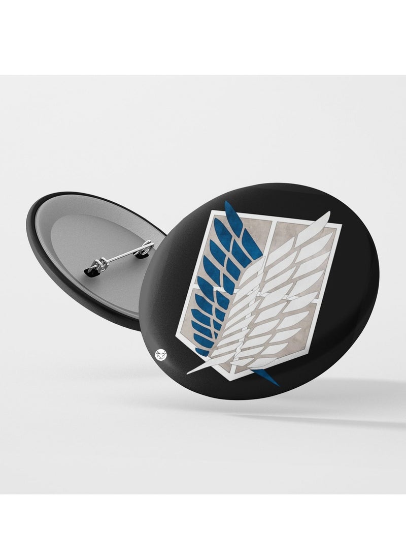 Reeman Design Brooch with Attack on Titan design 