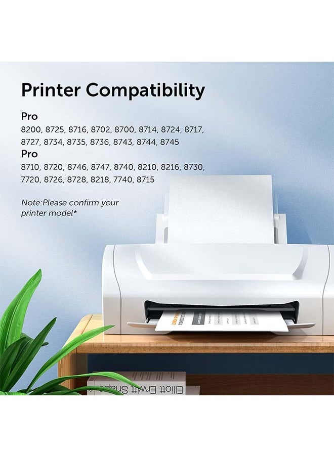 Generic - 952xl Latest Upgrade Compatible Ink Cartridges Combo Pack Replacement for HP 952 XL Use ,Black, Cyan, Yellow, Magenta - Image 1
