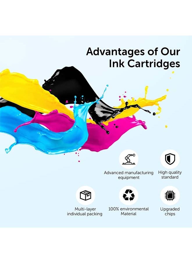 Generic - 952xl Latest Upgrade Compatible Ink Cartridges Combo Pack Replacement for HP 952 XL Use ,Black, Cyan, Yellow, Magenta - Image 1