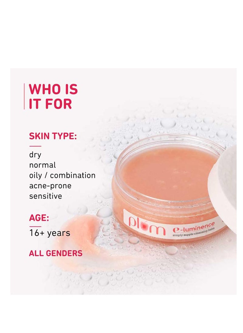 E Luminence Simply Supple Cleansing Balm  Non-Drying Supple Cleansing Balm with Vitamin E Makeup Remover  Suitable for Normal Dry  Combination Skin  90g