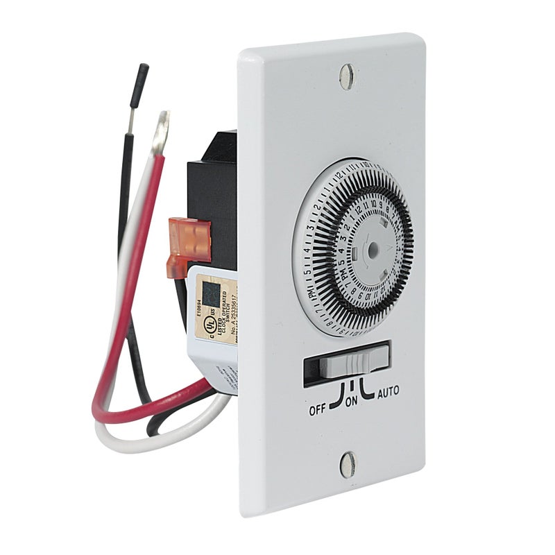 Intermatic KM2ST-1G 1 Gang SPST In-Wall 24-Hour Electromechanical Timer , White - Image 2