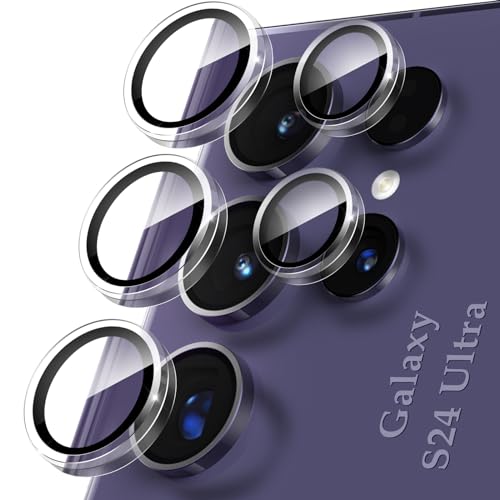 YWXTW Camera Lens Protector for Samsung Galaxy S24 Ultra Accessories, [3x Impact Resistance] Individual HD Tempered Glass Camera Screen Protector for S24 Ultra, Case Friendly, 1 Set (Clear) - Image 1