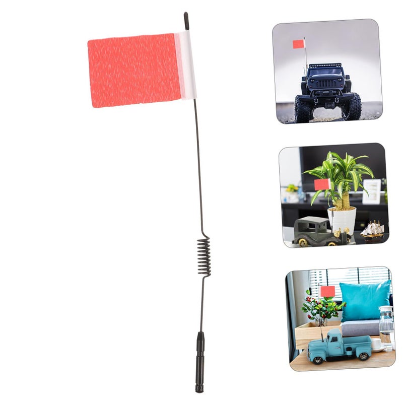 RC Car Antenna Flagpole Decoration Accessory Metal Antenna Flag - Image 5