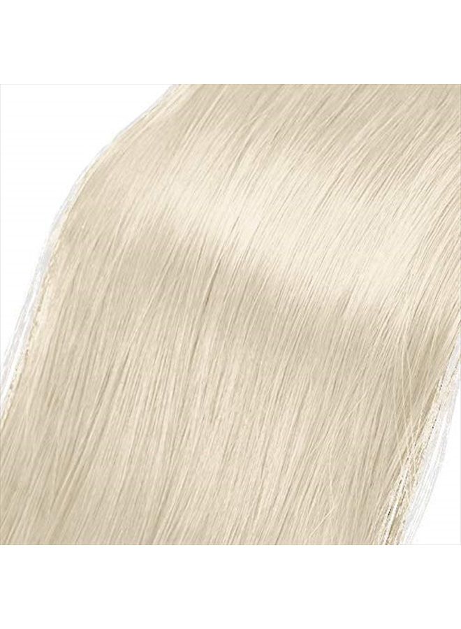 BARSDAR 26 inch Ponytail Extension Long Straight Wrap Around Clip in Synthetic Fiber Hair for Women-Ash Medium Brown & Bleach Blonde - Image 3